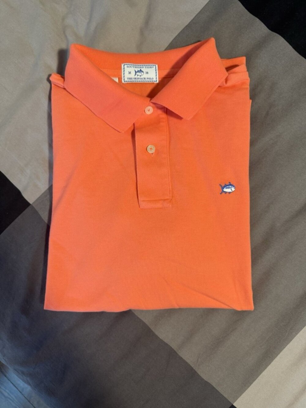 Southern Tide Skipjack Polo Men's M Orange
